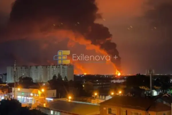Ukraine attacked a powerful Russian oil base for the third time in a row
