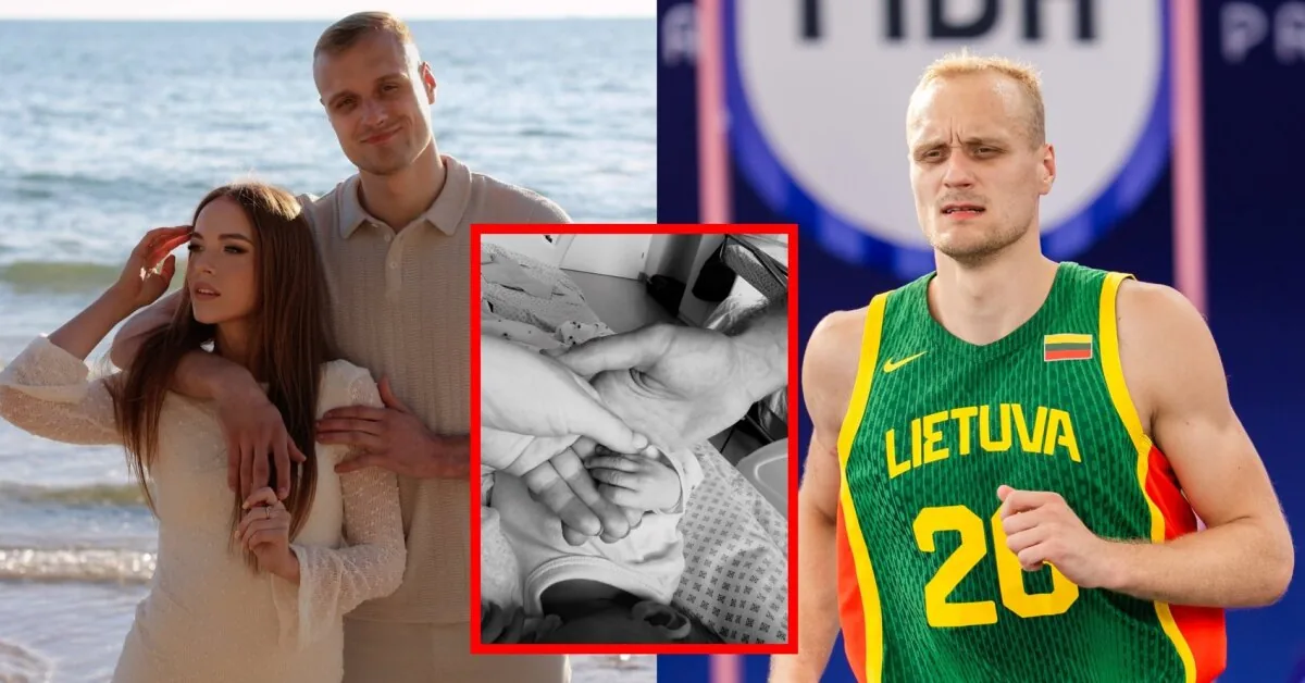 3x3 national team Olympic bronze medalist Džiaugis's wife Milita gave birth to a daughter: chose the name of a Lithuanian goddess