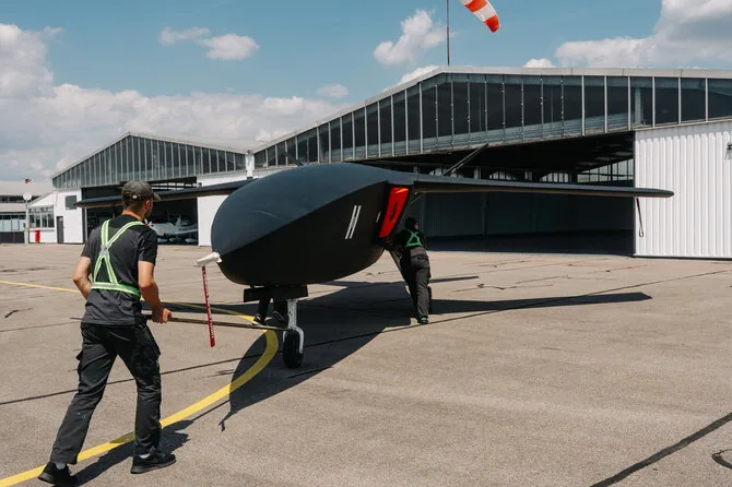 Patrick Junker/ The New York Times/ First Helsing unmanned fighter