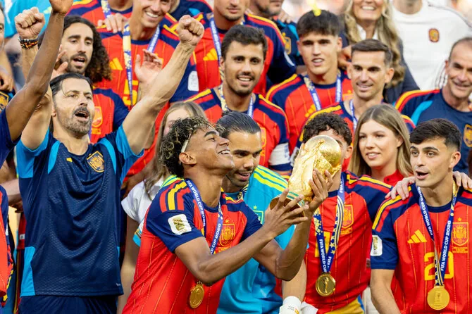 Spain won its second World Cup title / Bob Kupbens / APS via ZUMA Press Wire photo.