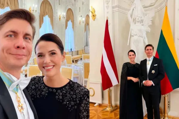 Rarely seen wife of Prime Minister Mindaugas Sinkevičius appeared in public Aistė