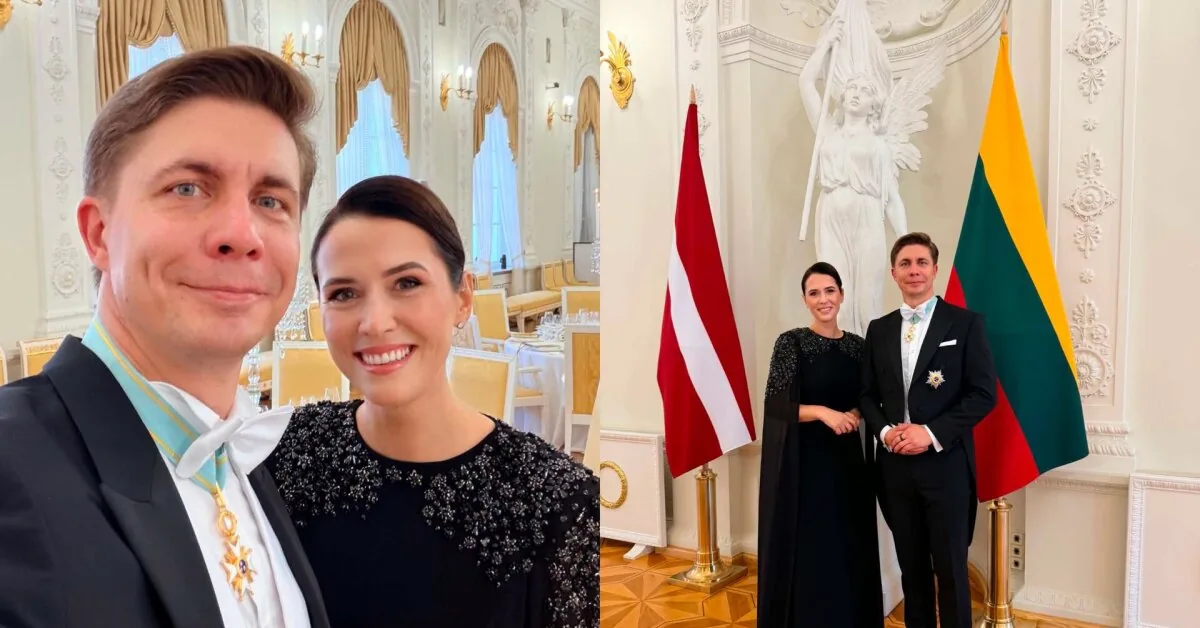 Rarely seen wife of Prime Minister Mindaugas Sinkevičius appeared in public Aistė