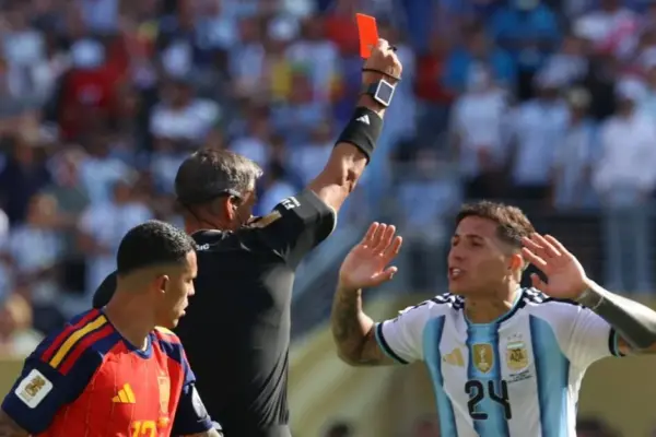 The referee who whistled in the World Cup final ended his career