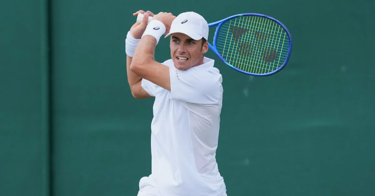 Vilius Gaubas lost in a tough battle to a top hundred player