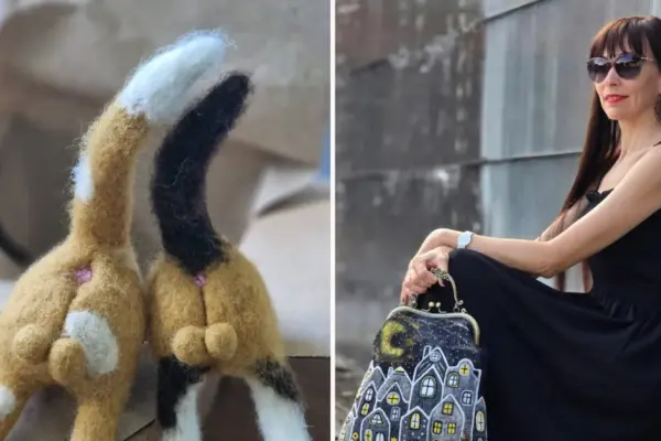 After an offensive comment, a woman from Kaunas started knitting naughty kittens: now she can't keep up with orders