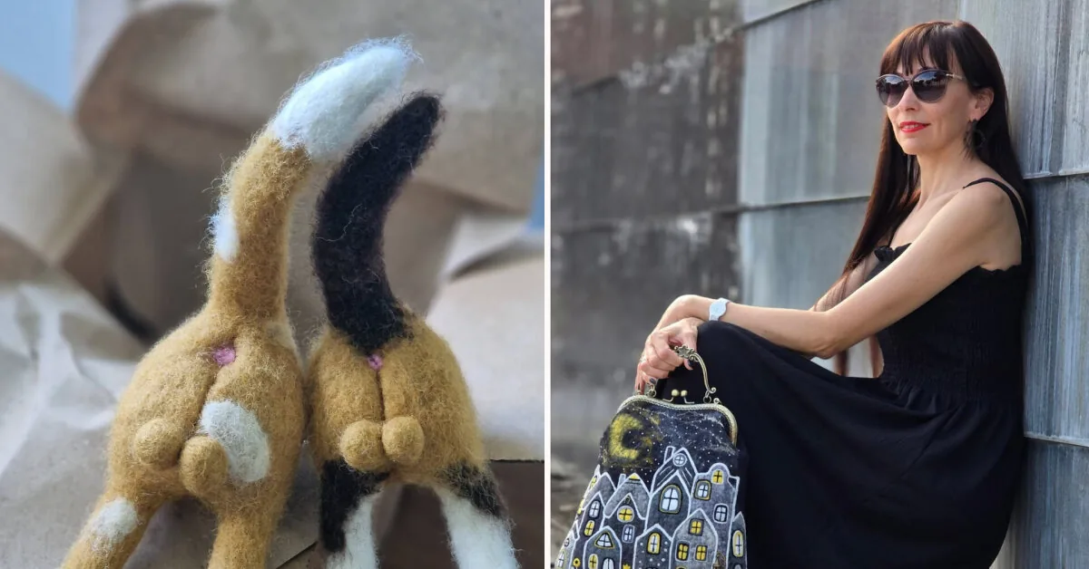 After an offensive comment, a woman from Kaunas started knitting naughty kittens: now she can't keep up with orders
