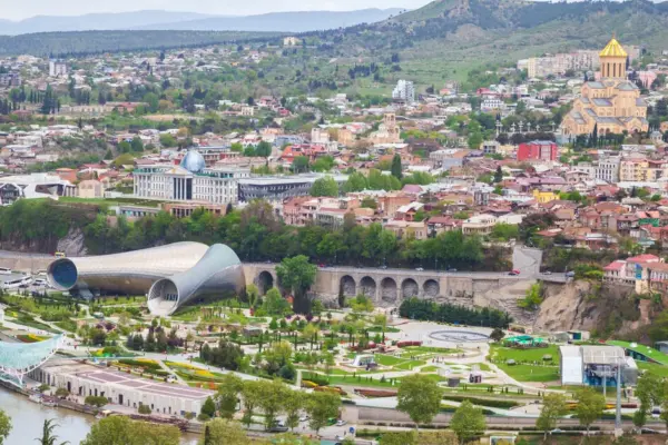 Due to a political dispute, a prominent unfinished building in the capital of Georgia will be demolished
