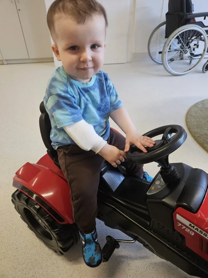 Mamų unijos nuotr./Vos 3 mėnesių Emetui diagnozuota leukemija