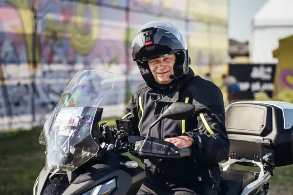 Nematoma „Aurum 1006 km“ pusė: Vitoldas Milius completed 1006 miles by scooter