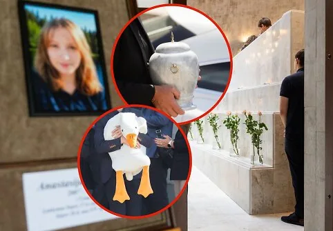 Funeral of the 19-year-old graduate