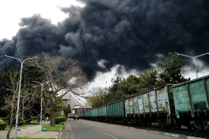 Fire in Russia / IMAGO/Boris Morozov / IMAGO/SNA