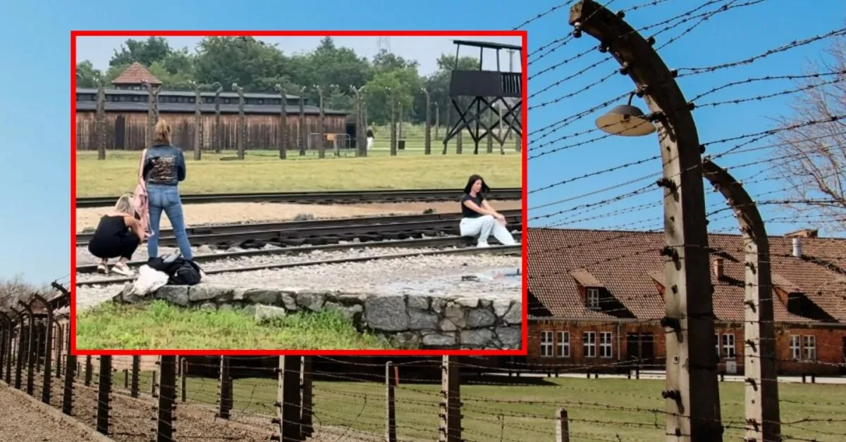 Tourist's behavior at Auschwitz caused an uproar online: "Thousands of people died in this place"