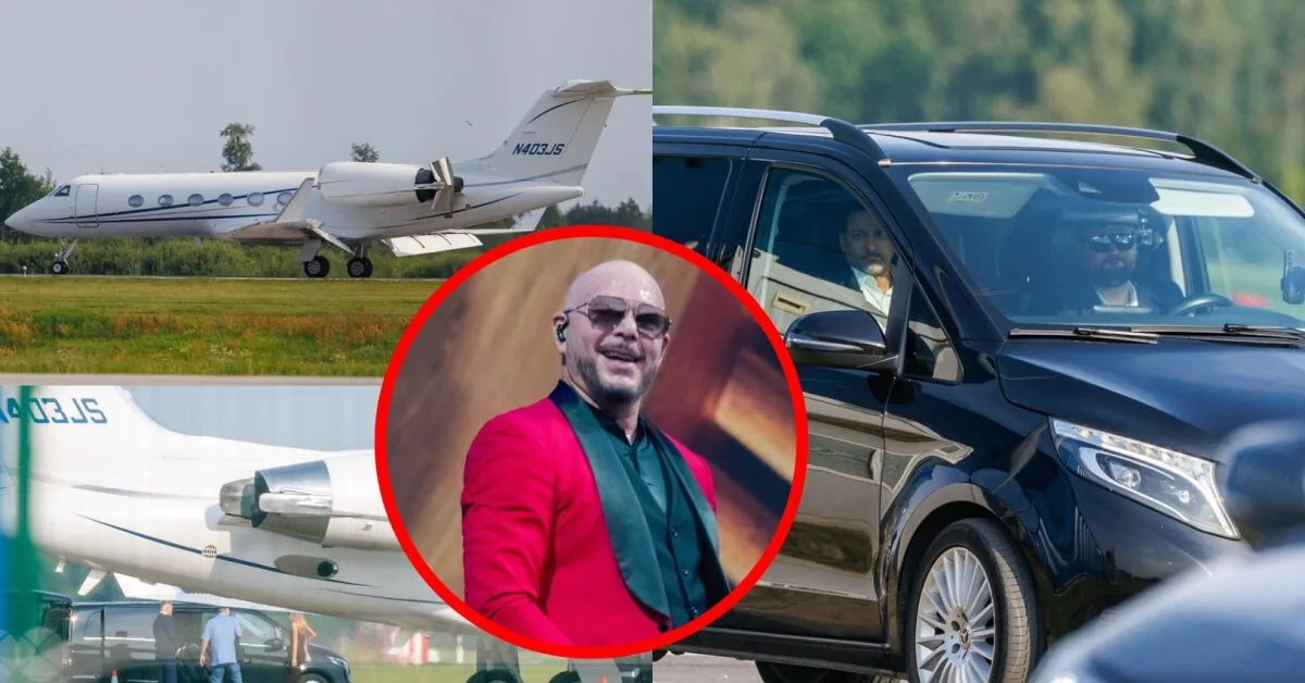 Superstar Pitbull – already in Lithuania! Landed at Kaunas airport by private plane