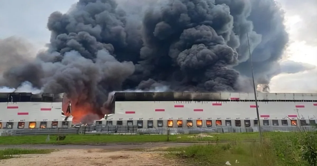 Another "Wildberries" logistics center is on fire in Russia: "It's already started, guys"