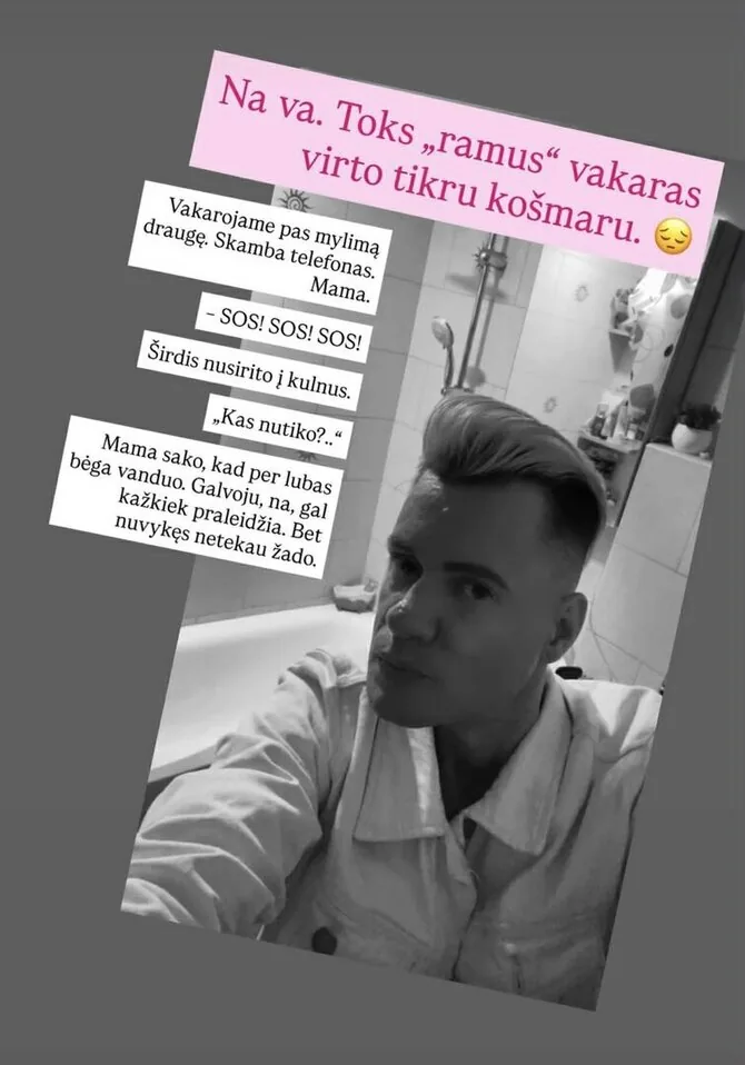 Asmeninio albumo nuotr./Užlietas Karolio Murausko mamos butas