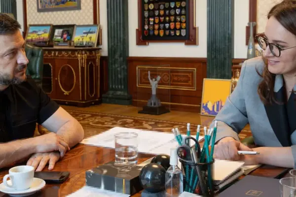 When Volodymyr Zelensky speaks about government reshuffle, the prime minister resigns