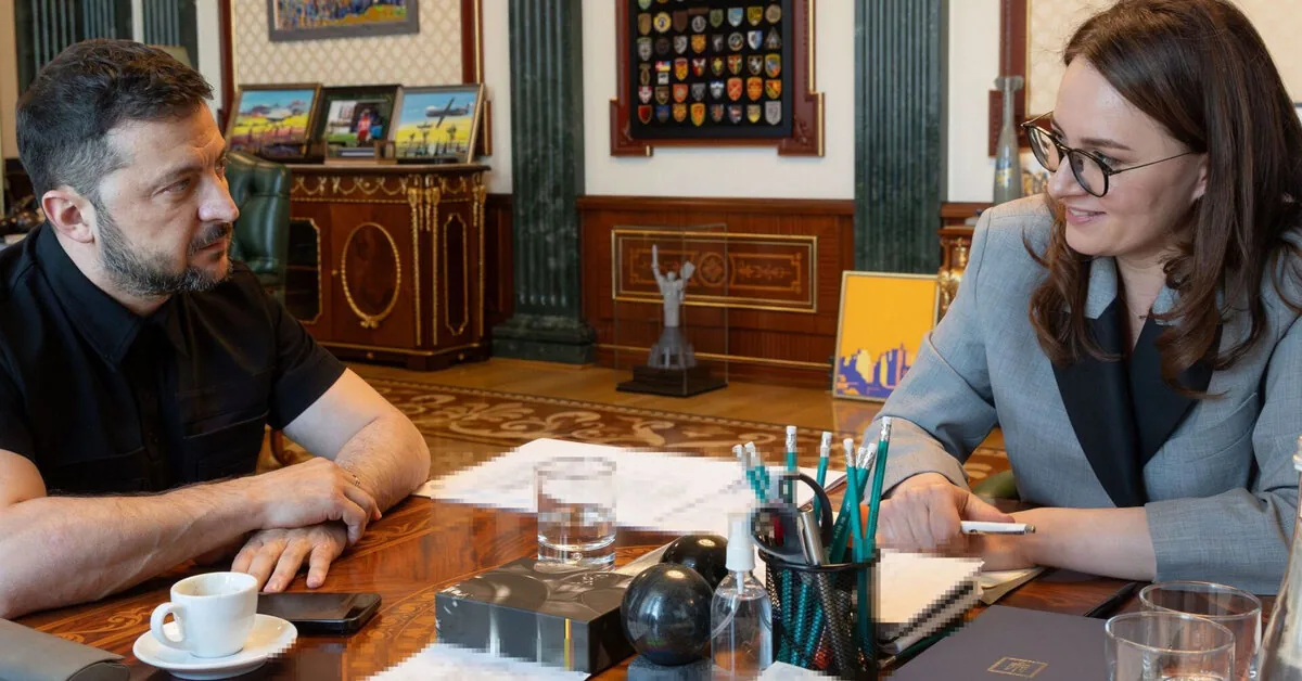 When Volodymyr Zelensky speaks about government reshuffle, the prime minister resigns