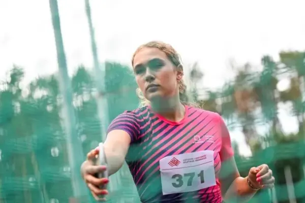 Gabrielė Aleknaitė, who set a personal best, took second place in the Baltic Championship