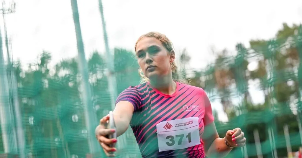 Gabrielė Aleknaitė, who set a personal best, took second place in the Baltic Championship