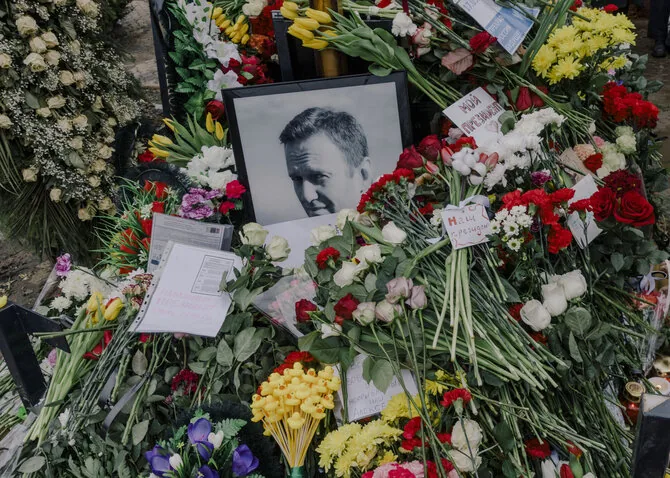 Nanna Heitmann/ „The New York Times“/Alexei Navalny's grave in Moscow