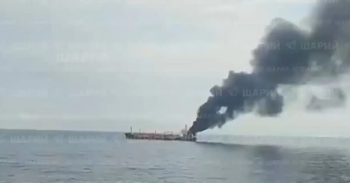A sailor died on a tanker sailing to Ukraine after a fire