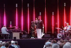 Grammy winner Gregory Porter with his band held a concert in Vilnius