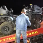 Drunk quad driver in Varėna district ran off the road and overturned