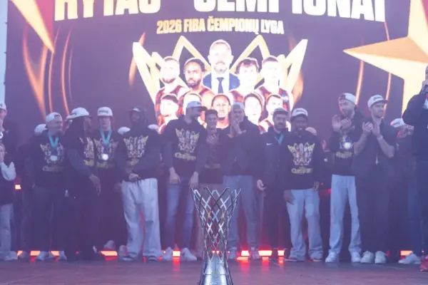 In Vilnius, it is planned to commemorate the basketball club "Rytas" victory in the FIBA Champions League tournament
