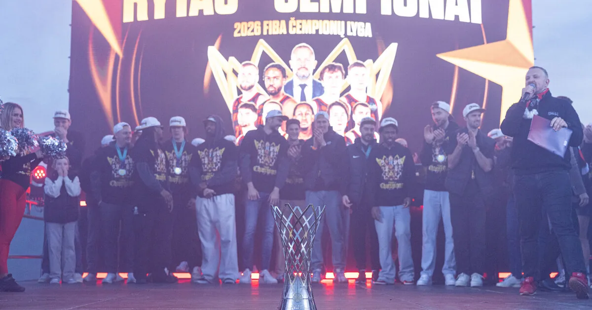 In Vilnius, it is planned to commemorate the basketball club "Rytas" victory in the FIBA Champions League tournament