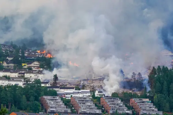 After a huge fire in Norway, police identified a suspect