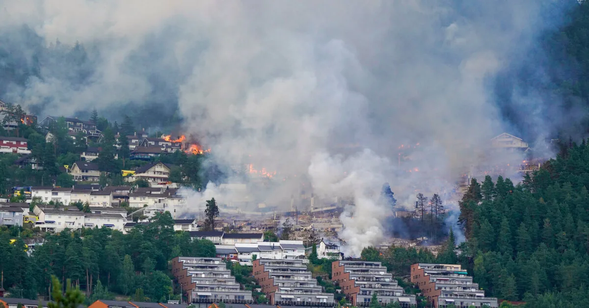 After a huge fire in Norway, police identified a suspect