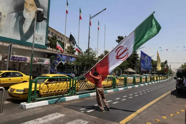 Iranian media reports on US strikes around Iran's Qeshm Island