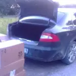 In the "Škoda Superb" trunk, the driver fit 4,500 packs of cigarettes