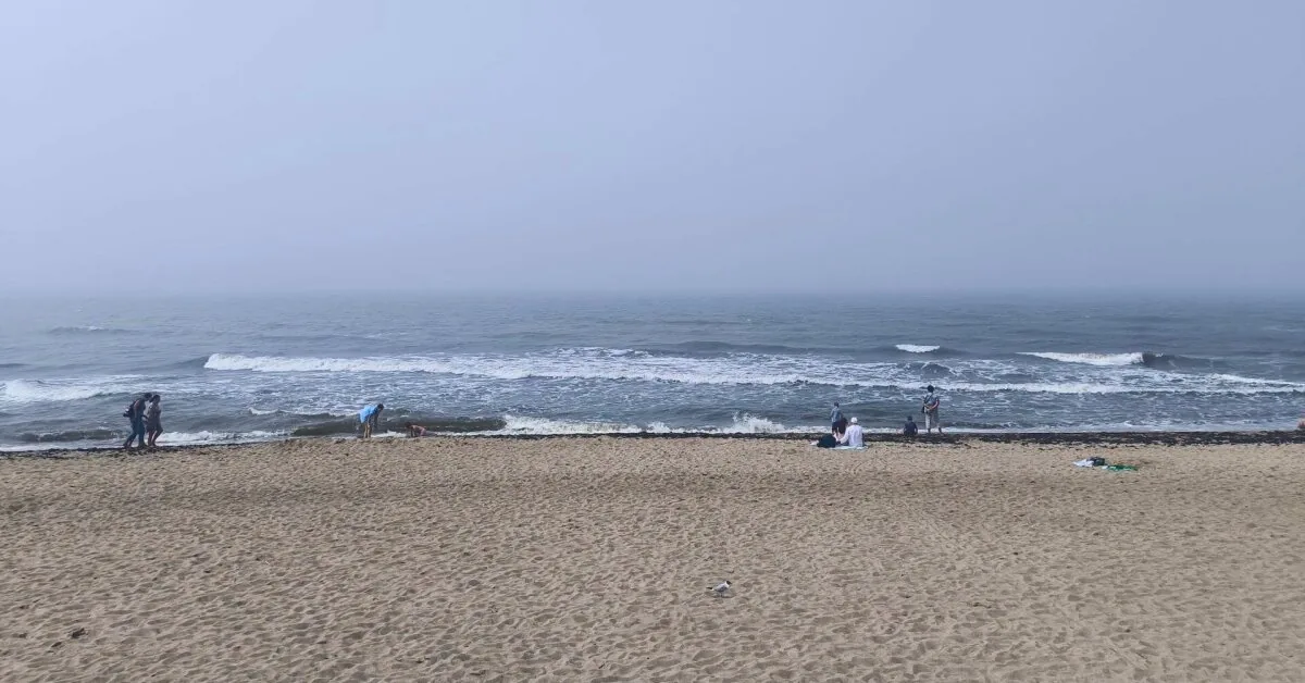 In the city 26 degrees of heat, by the sea – 18: people seek shelter in the dunes
