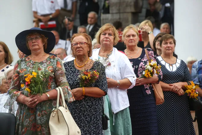 Vidmanto Balkūno / 15min nuotr./Žolinės atlaidai Pivašinių bažnyčioje