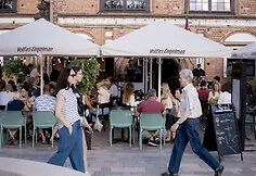 Moment from the event at a Kaunas restaurant