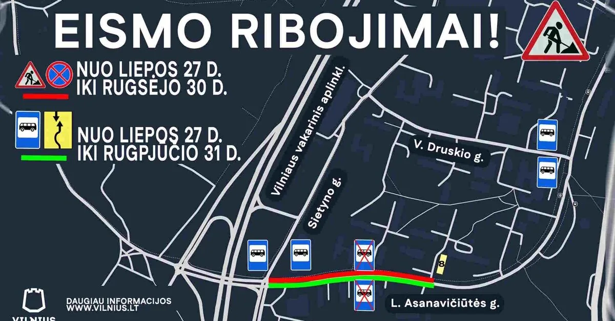 „Grinda“ pradėjo paviršinių nuotekų tinklo rekonstrukciją Vilniuje, Asanavičiūtės gatvėje