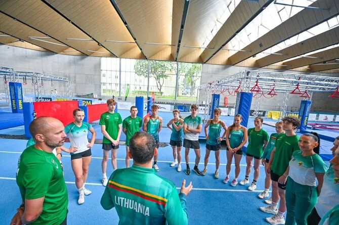 Dariaus Kibirkščio nuotr./Lietuvos jaunieji penkiakovininkai rengiasi pasaulio jaunimo šiuolaikinės penkiakovės čempionatui.