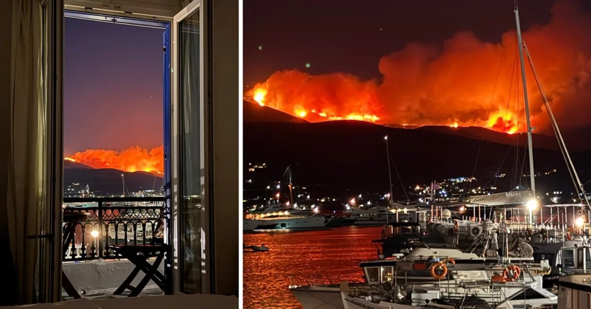 Tourist paradise in Greece ravaged by hellish fires: evacuation declared