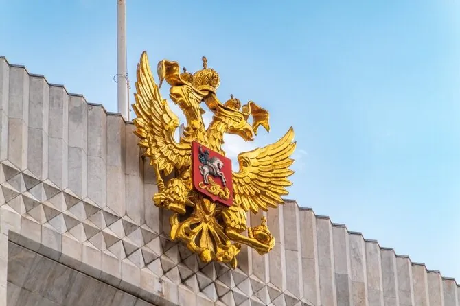 Shutterstock image/Double-headed eagle – symbol of Russia