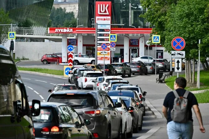 AFP/ „Scanpix“/Gas station in Moscow