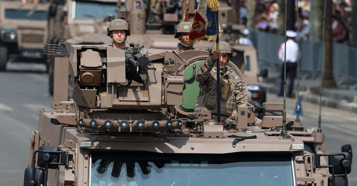 France demonstrated military power and unity with allies during the National Day parade