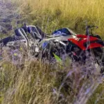 The injured motorcyclist has to walk to the adjacent ward – the passenger also suffered injuries