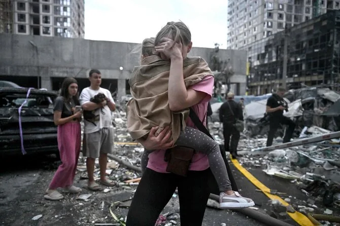„AFP/Scanpix“/Strikes on Kyiv on July 6