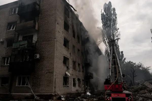 Russian air strike in Ukrainian Sloviansk: five people died