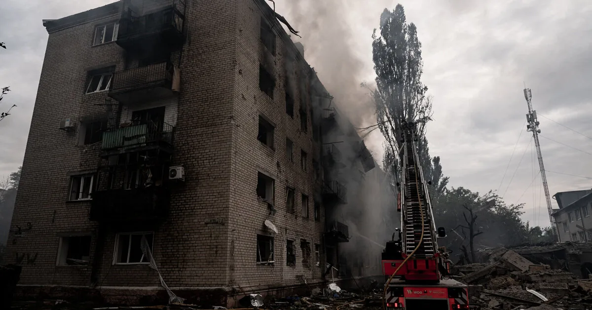 Russian air strike in Ukrainian Sloviansk: five people died