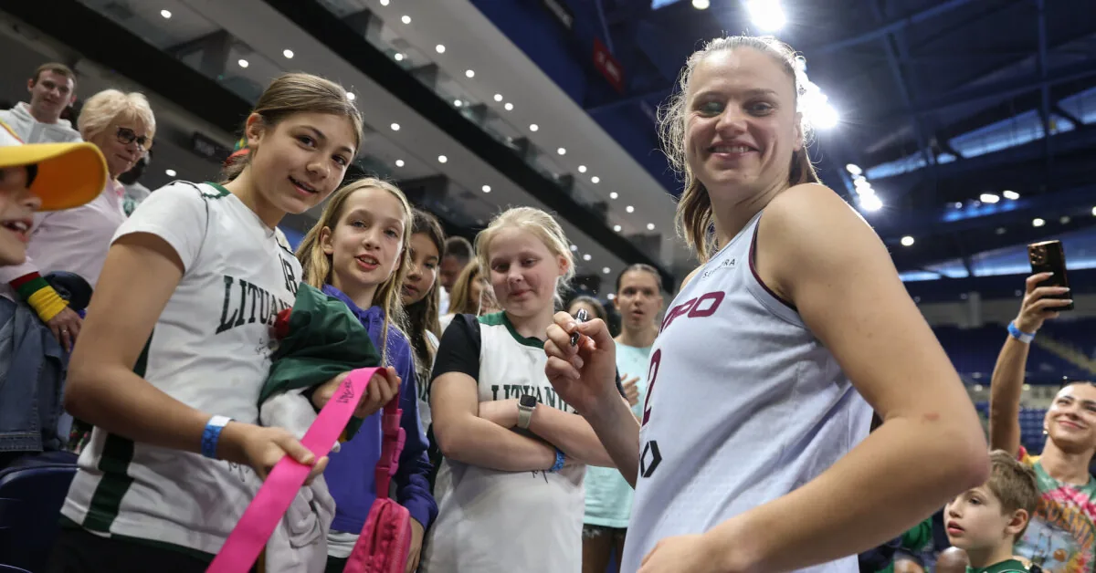Juškaitė's frenzy in the WNBA: she was the top scorer of the match