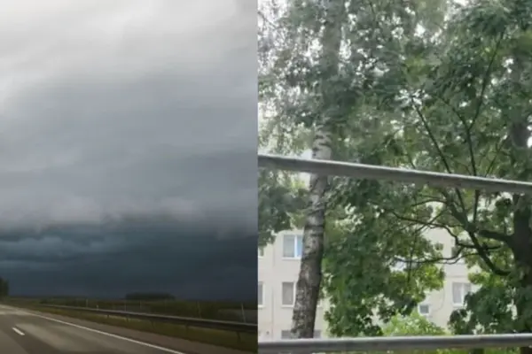 Lithuania is divided by weather contrasts: in some places heavy rain pours, in others summer warmth still lingers