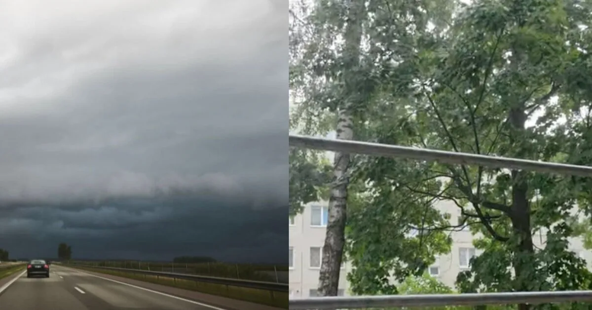 Lithuania is divided by weather contrasts: in some places heavy rain pours, in others summer warmth still lingers