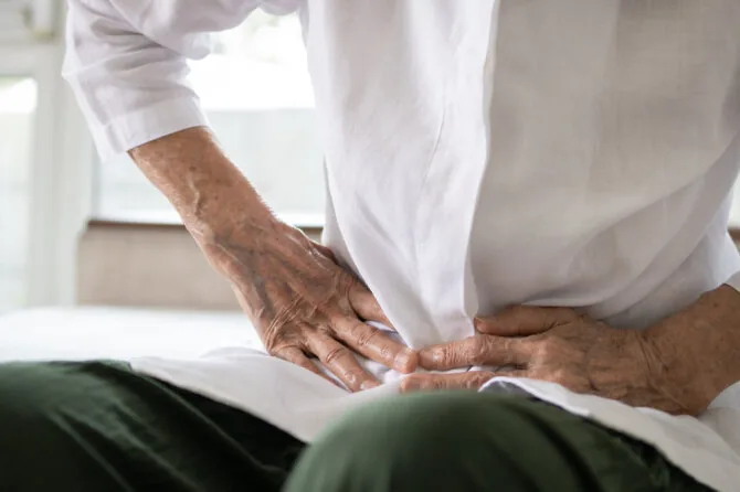 Shutterstock photo/Bowel pain
